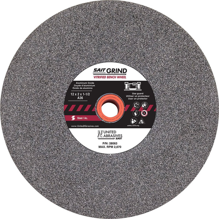 SAIT Aluminum Oxide Bench Wheel