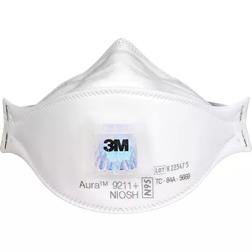 3M™ Aura™ Particulate Respirator 9211+with Cool Flow Comfort Valve