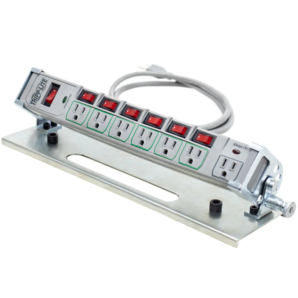 BuildPro Multi-outlet Strip w/ Magnetic Mounting Plate