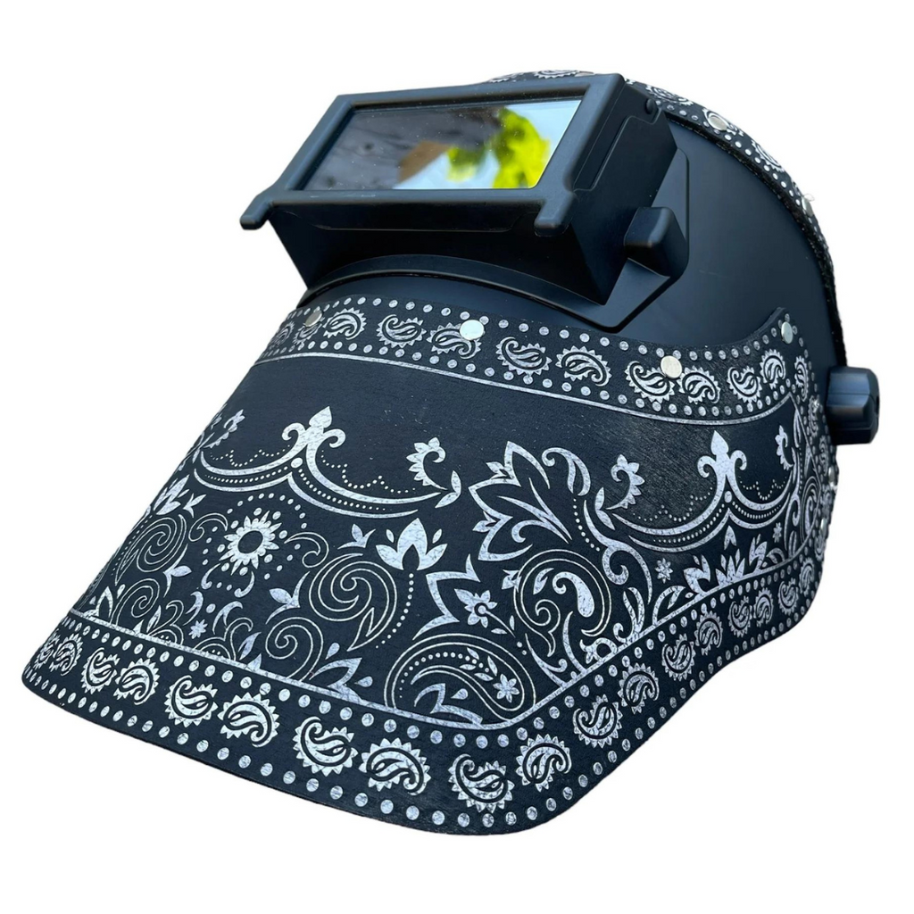 Shop Outlaw Leather Welding Hood Bandana Paisley | Canada Welding