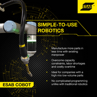 ESAB Cobot High Mix Low Volume Parts