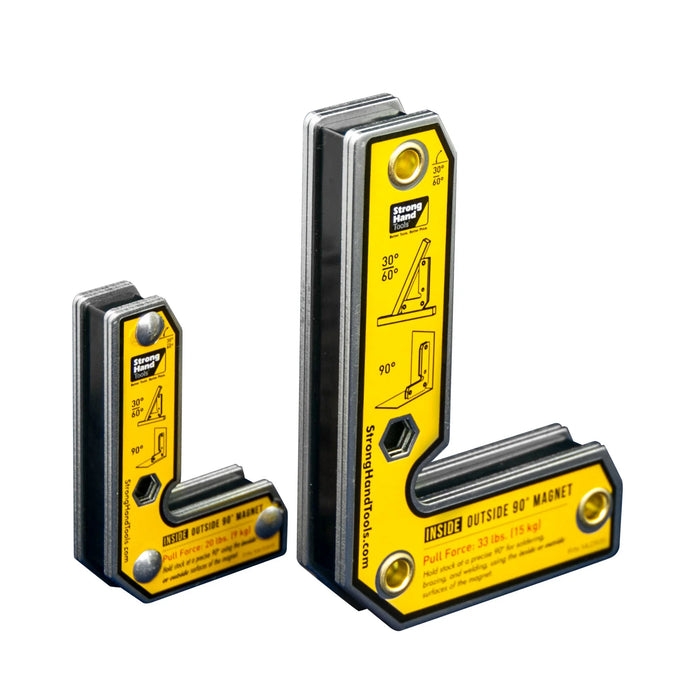 Aimants à l'angle extérieur à l'intérieur