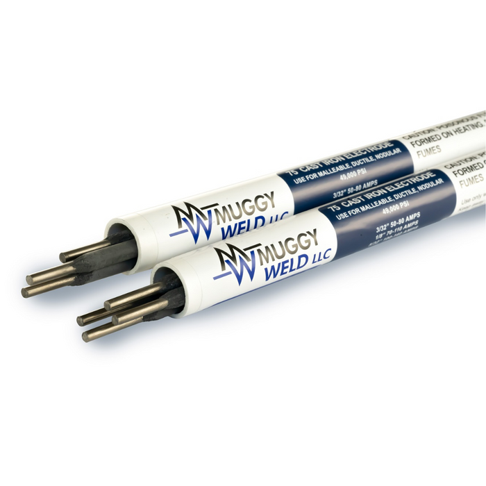 Muggy Weld 75 Nickel Iron Rod for Malleable Ductile and Nodular Cast Iron