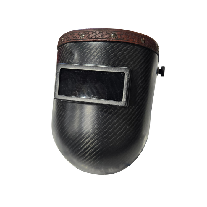 Casque de soudage de pipeliner en fibre de carbone hachée - Oh Canada! Édition