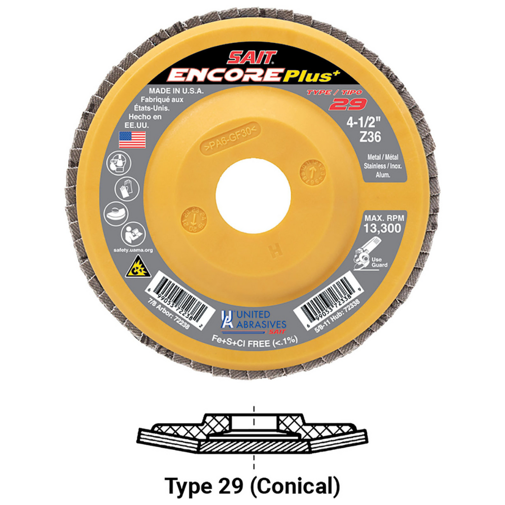Shop Sait Encore Plus+ Flap Discs Canada Welding Supply