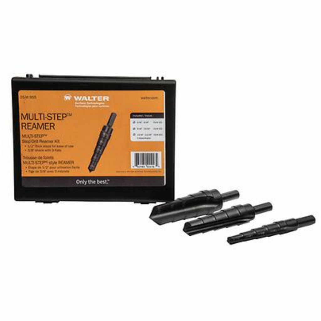 Walter Step Bit Reamer Set 5 16 diameter holes up to 1 1 16