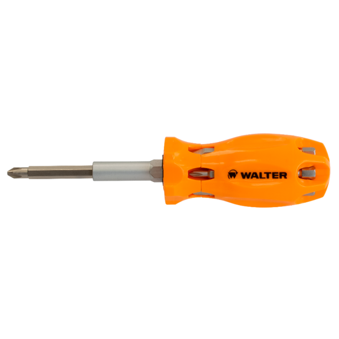 Orange screwdriver with Walter branding
