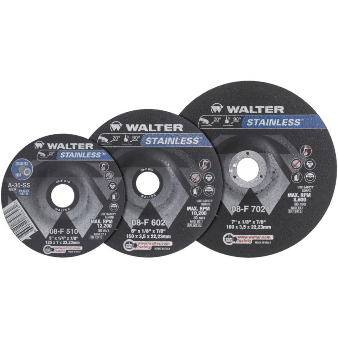 Walter Stainless Steel Grinding Wheels
