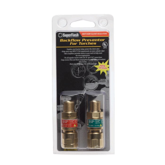 Superflash Backflow Preventer for Torches