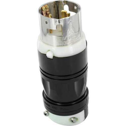 Leviton ML3-P Mini Twist-Lock Industrial Plug – 15 Amp, 125/250 Volt, Nongrounding