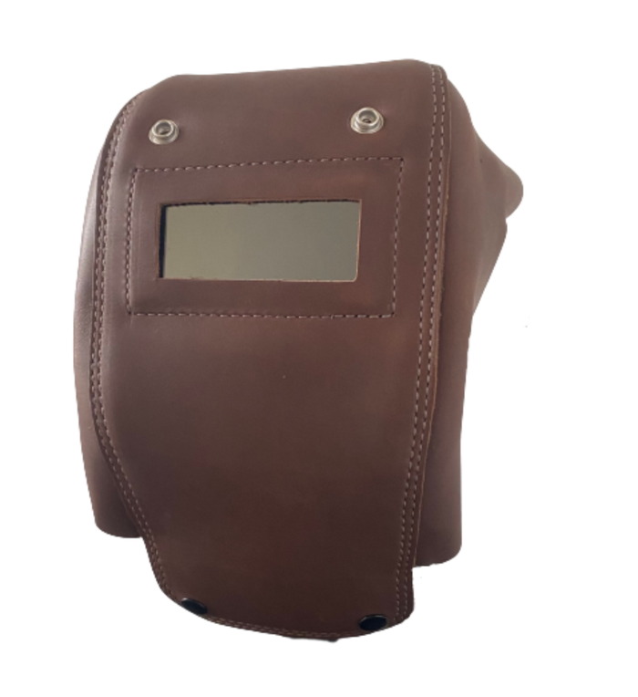 Masque de poche en cuir Outlaw (marron)