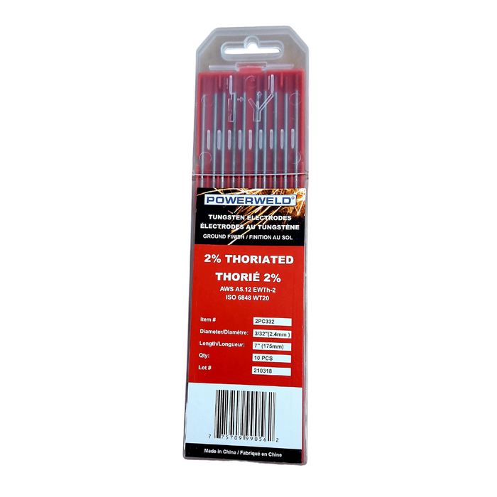 Powerweld 2% Thoriated (Red) Tungsten