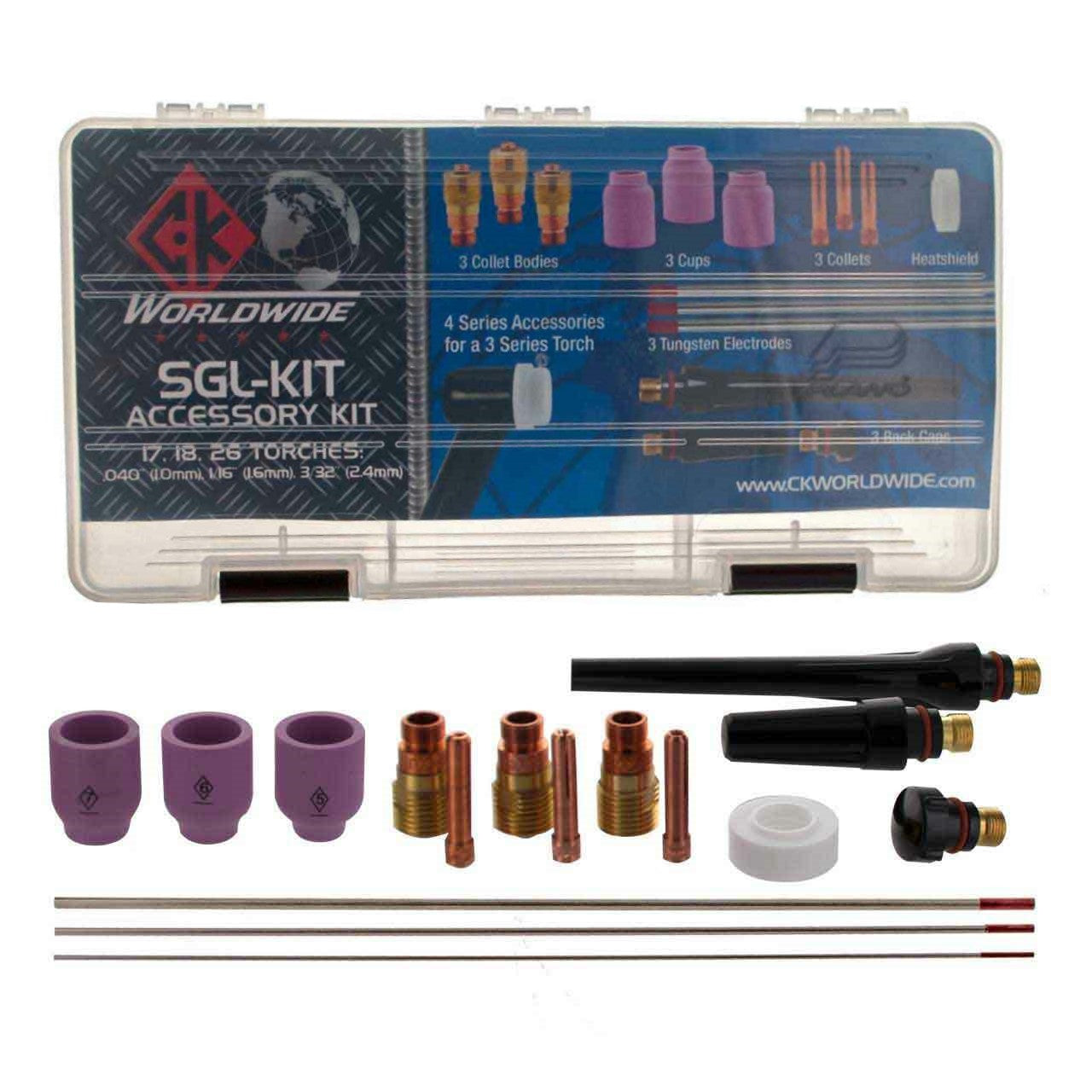Shop CK Worldwide SGL-KIT Stubby Gas Lens Accessory Kit | Canada