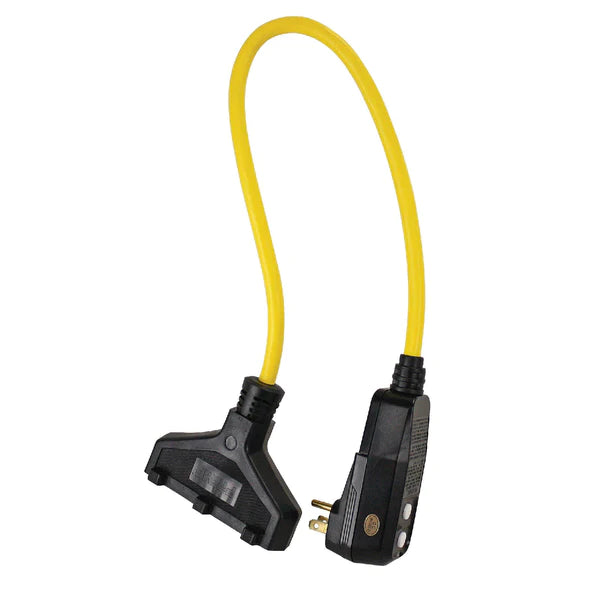 【ひそ】ハッスル3TP Shop Triple-Tap Power Splitter w/GFCI Plug, 2ft 12/3 SJTW | Canada