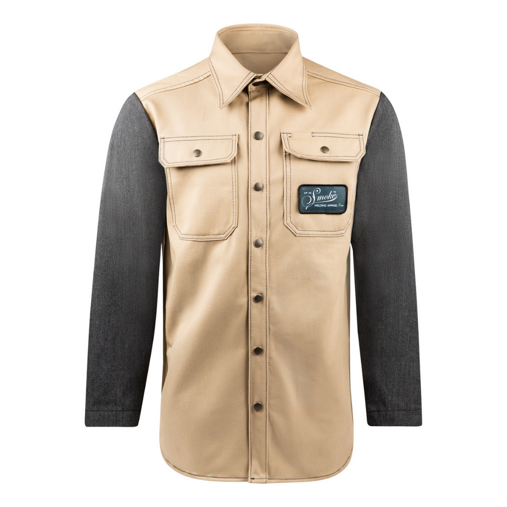 Up In Smoke NOVUS APEX FR Welding Shirt Khaki - Main Image