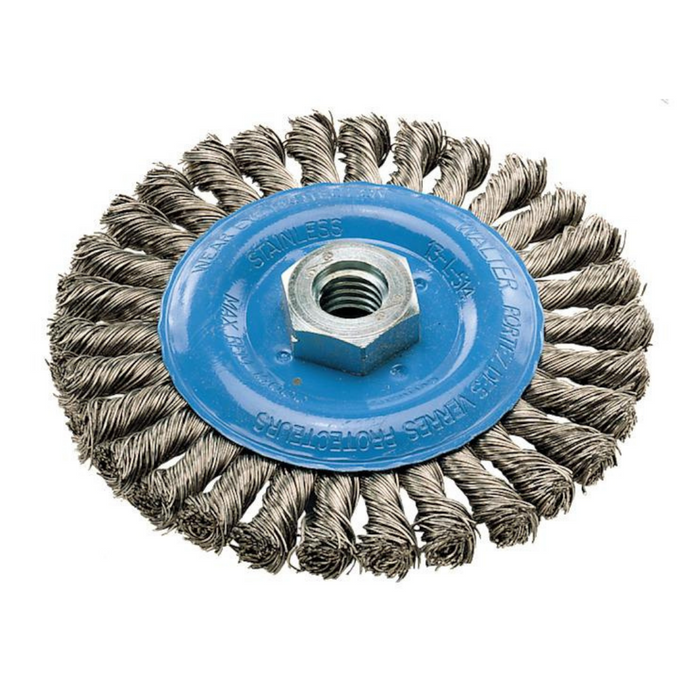 Brosse métallique torsadée Walter en acier inoxydable