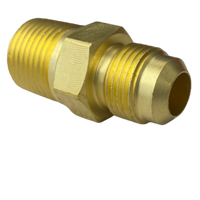 Ajustement de la poussée 1/2 ", CGA-295 SAE Flare vers 3/8" NPT Adaptateur