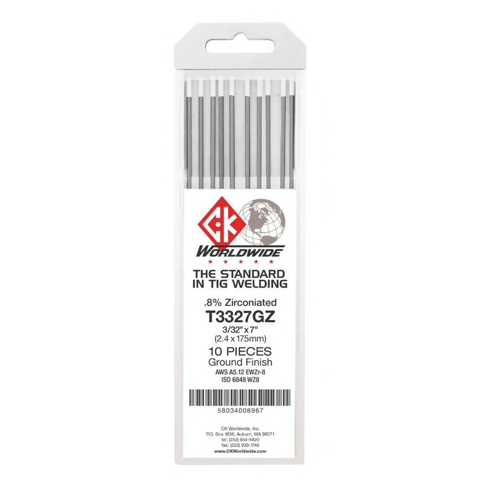 CK dans le monde .8% de tungstène zirconi (blanc)