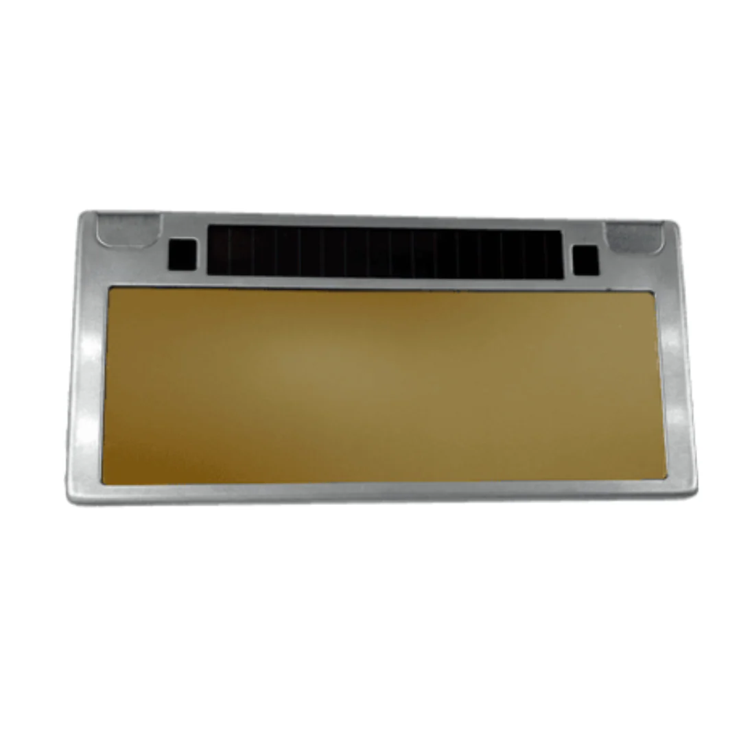 Gold Plated 2" x 4 1/4" Crystal Clear Blue View Variable Shade, Auto-Darkening Filter Lens Questions & Answers