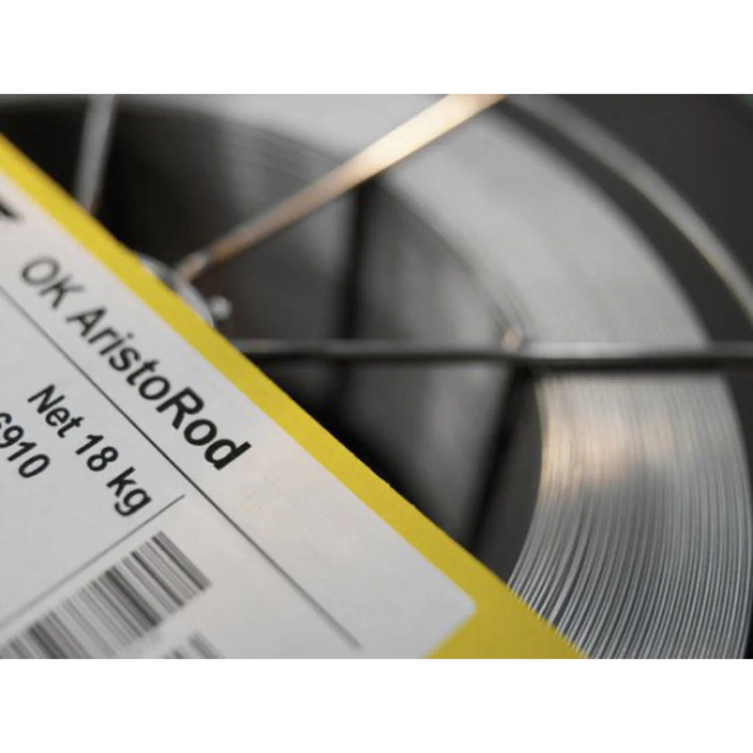 can you use the esab ok aresto 12.50 mild steel non copper coated mig wire with 75/25 argon/C02