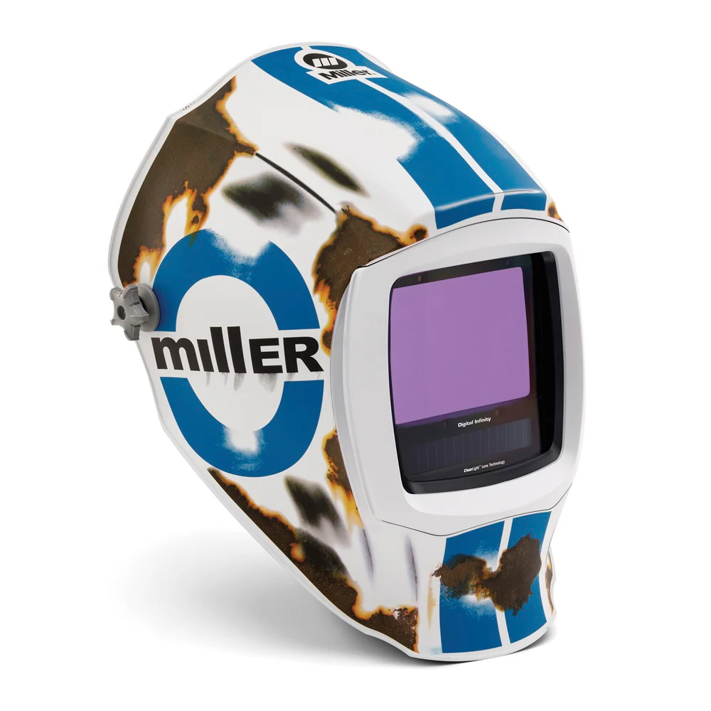 Can I put a hard hat adapter with this helmet miller relic and is it 2.0 clear lens? Thanks