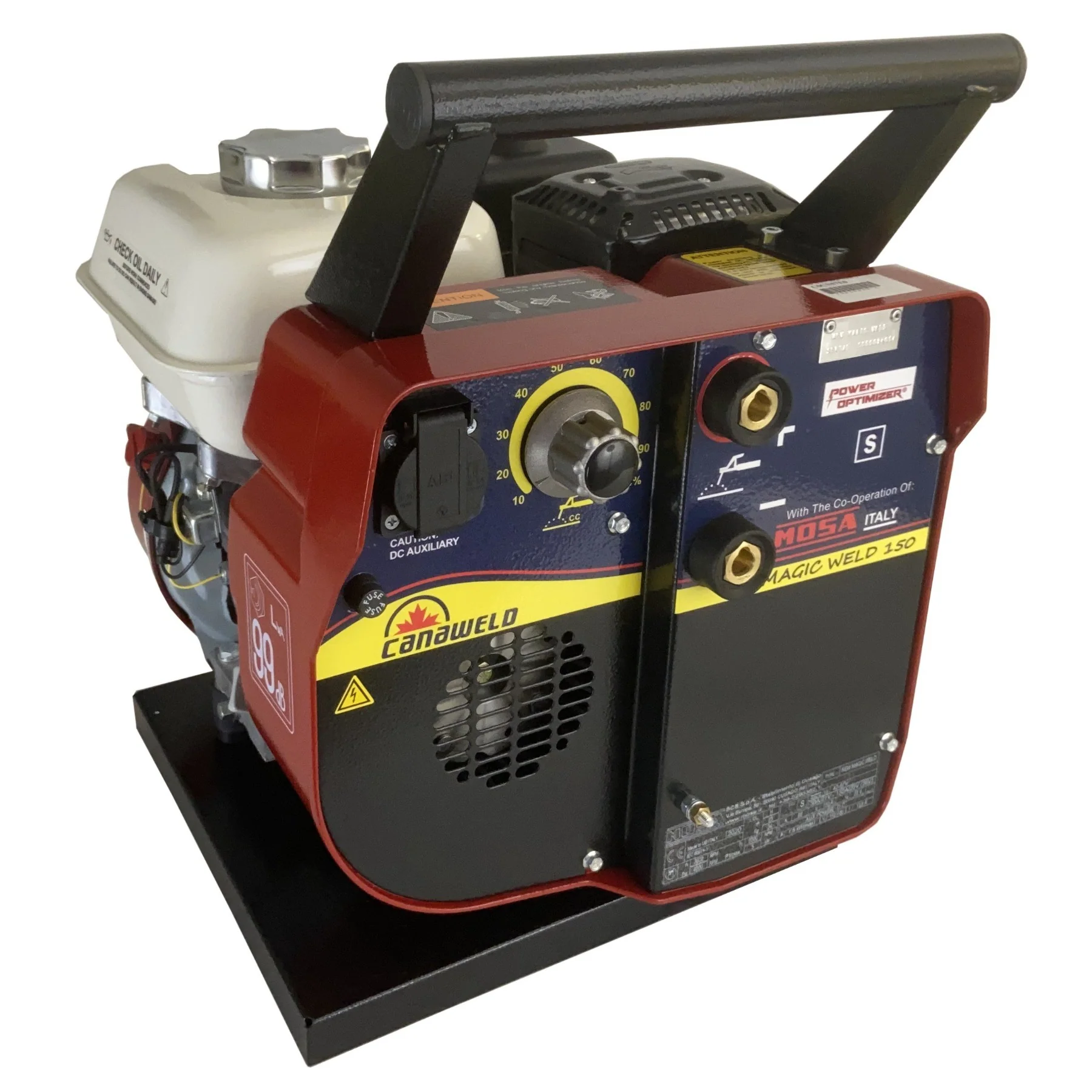 Does Mosa magic weld 150 have ac outlet power