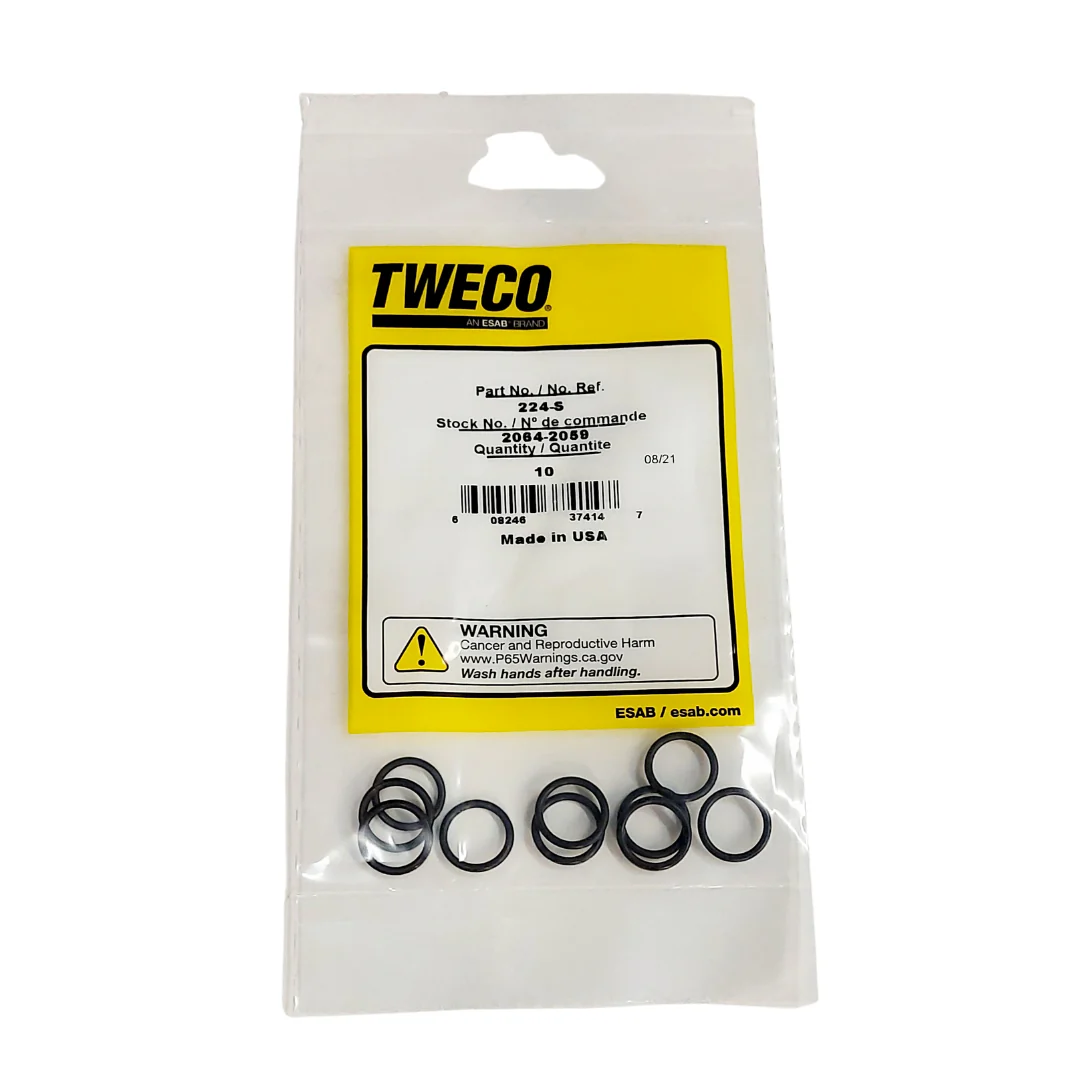 Have a Tweco style  100 mig gun that needs o rings for the connector. What size rings do I need?