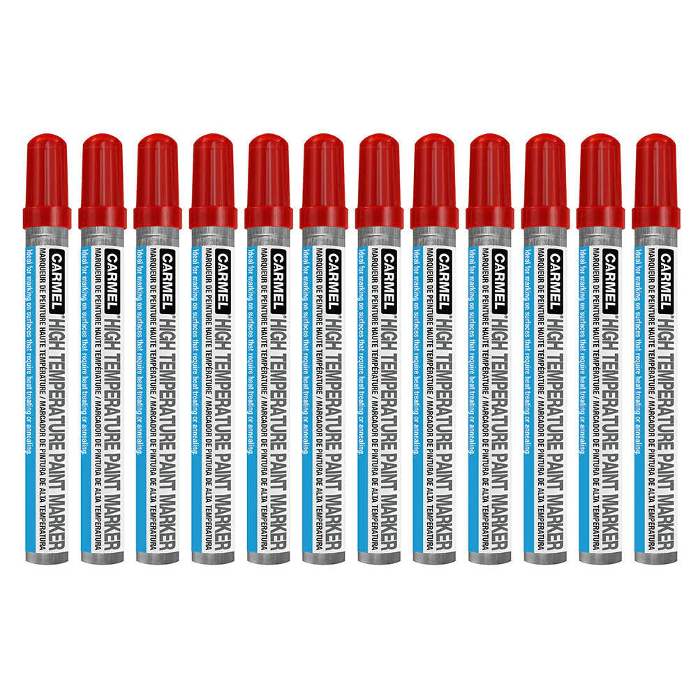 Red High Temperature Paint Marker (12/Pack)