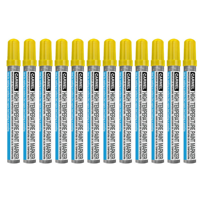 Yellow High Temperature Paint Marker (12/Pack)