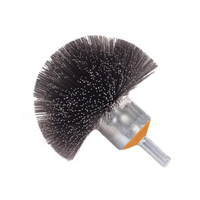 Spherical Mounted Brush with Crimped Wires - Carbon Steel