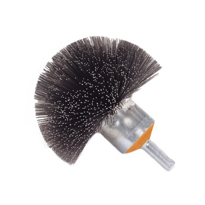 Walter Spherical Mounted Brush with Crimped Wires - Carbon Steel