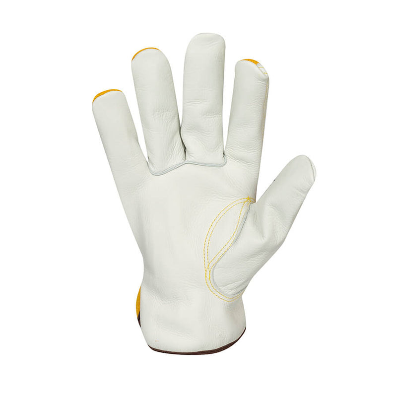Tillman 1417 Top Grain Leather Palm &amp; Split Leather Back Cowhide Drivers Glove