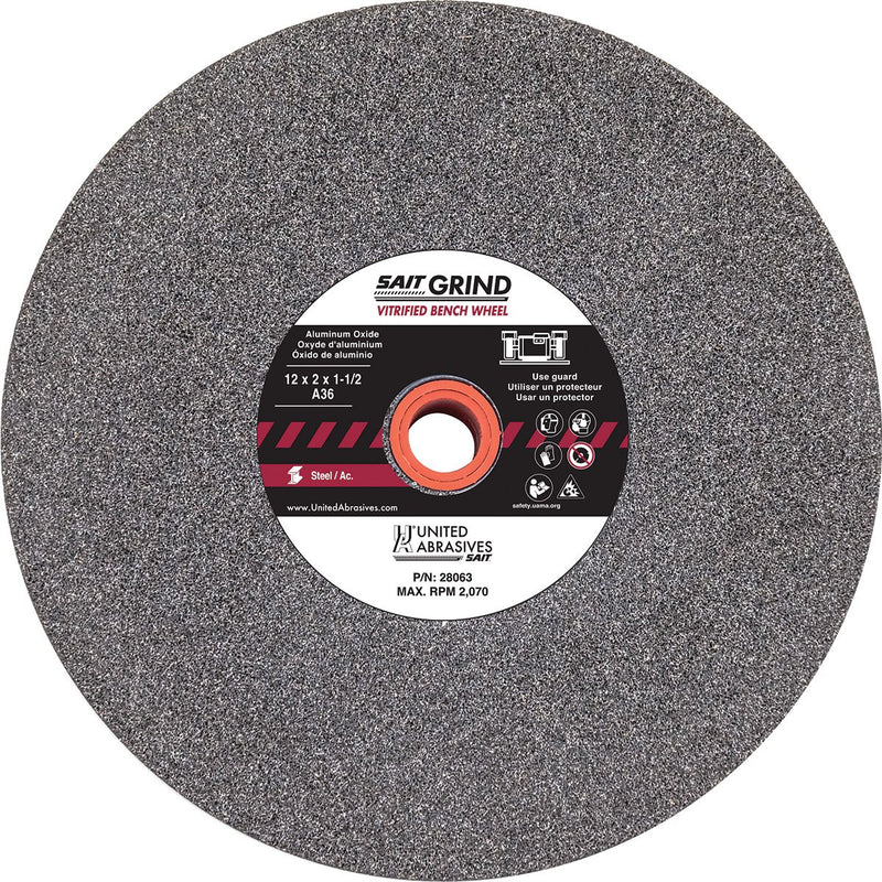 SAIT Aluminum Oxide Bench Wheel