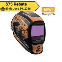 Miller Digital Infinity, Outdoorsman Welding Helmet, Clearlight 4x
