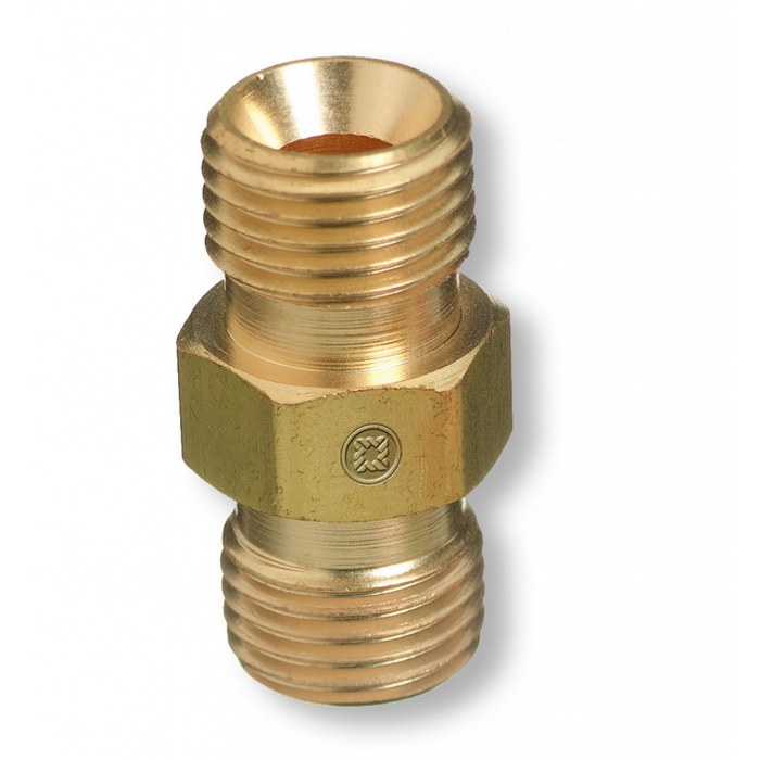 1/2"-14 NPT (A-size) to 3/4"-14 NPT (B-size) Oxygen Hose Coupler - 230