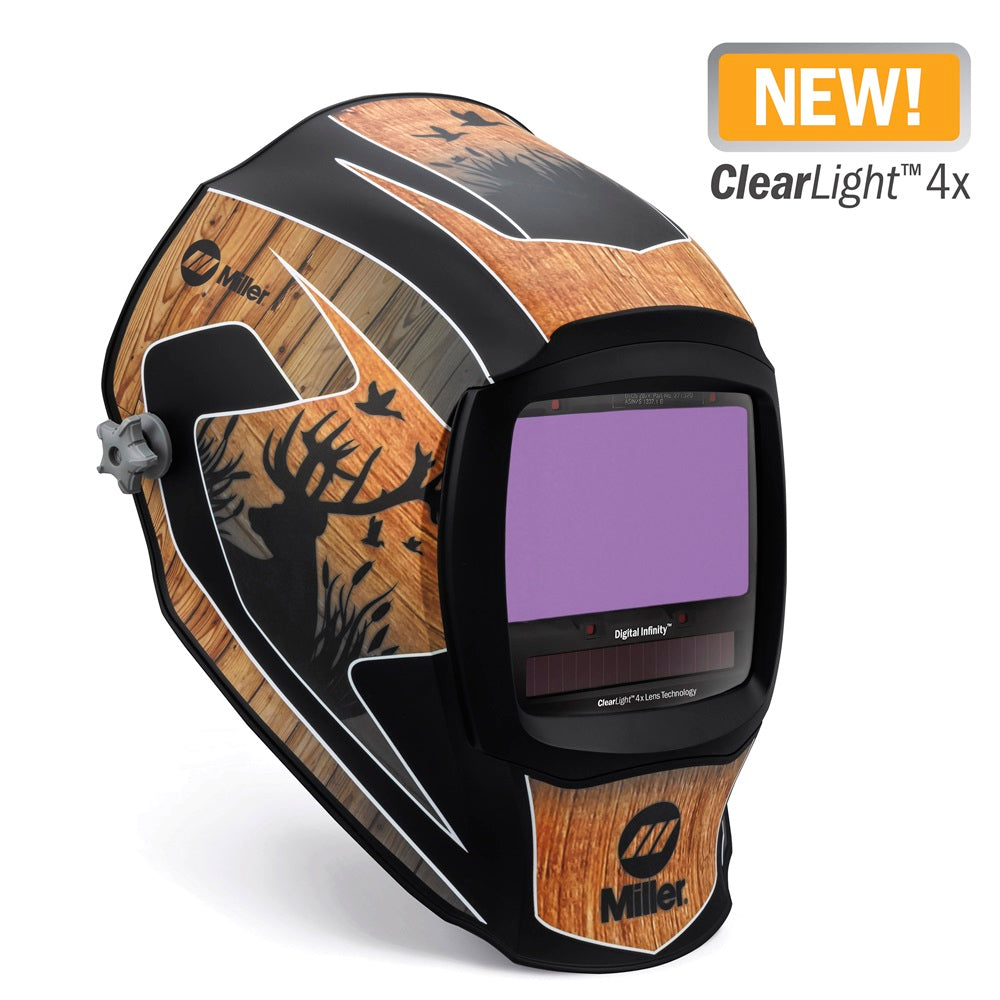 Shop Miller Digital Infinity, Outdoorsman Welding Helmet, Clearlight 4x