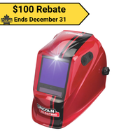 Lincoln Viking 3350 ADV Code Red Welding Helmet