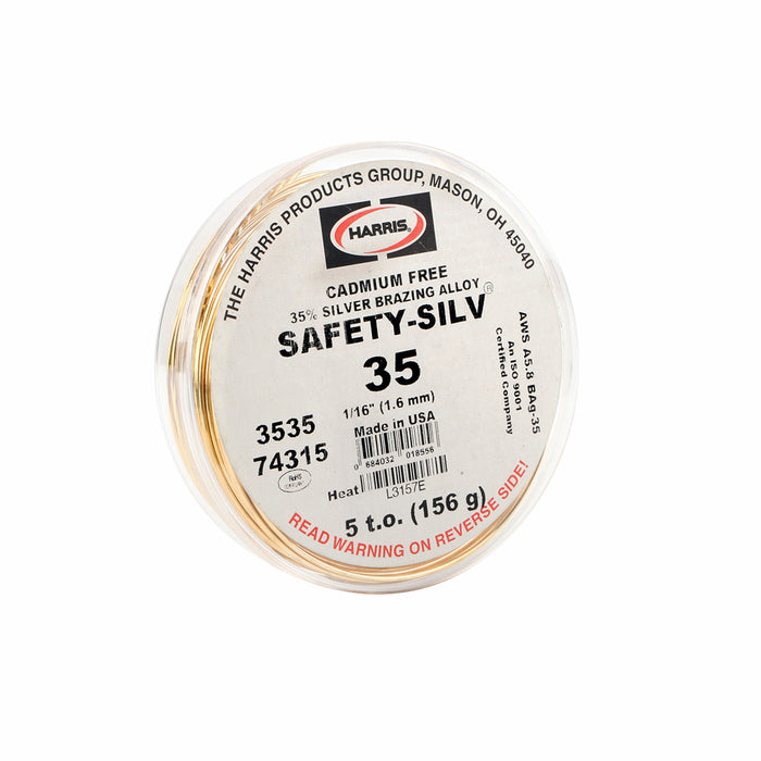 Harris Safety-Silv 35 High Silver Brazing Alloy