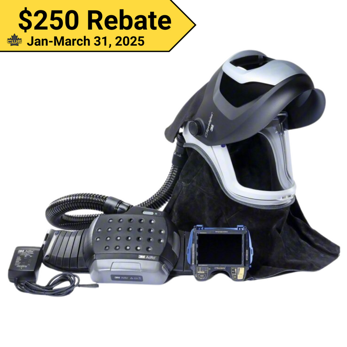 Adflo PAPR and 3M Versaflo M-Series Welding Helmet Kit with 3M Speedglas Welding Shield, 38‐1101‐30iSW
