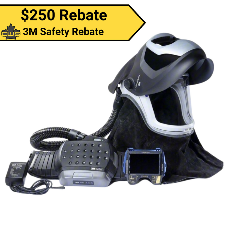 ADFLO PAPR et 3M Versaflo M-Series Seld Welding Helmet Kit avec 3M Speedglas Welding Shield, 38‐1101‐30ISW