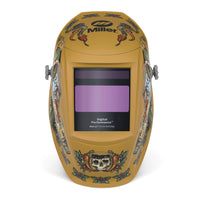 Miller Digital Performance Welding Helmet, Desert Skull, Clearlight 4x