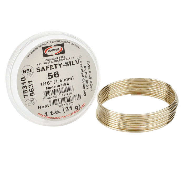 Harris Safety-SILV 56% Silder Solder Brazing Alliage