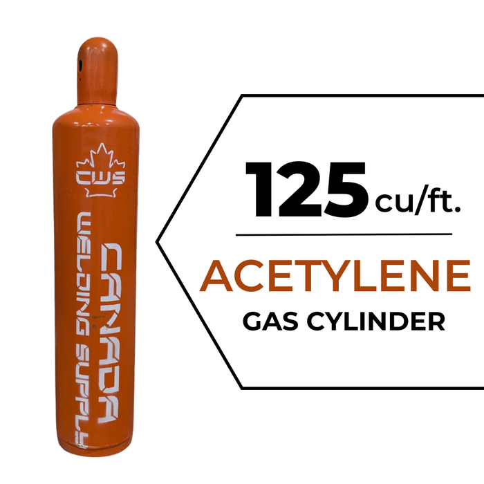 145 cu/Ft Acetylene Gas Cylinder CGA 510 - Full