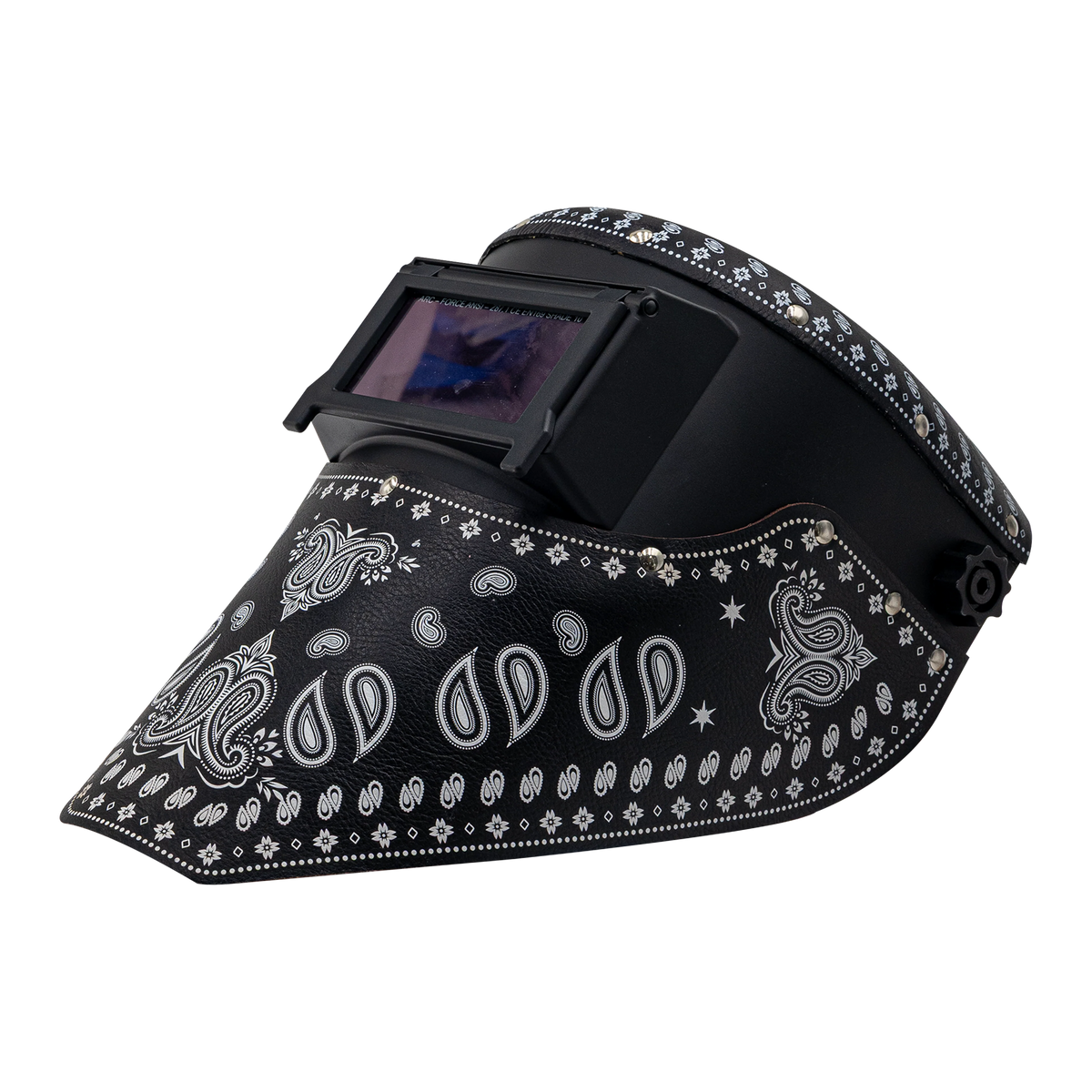 HOTLAW Cuir Soudage Hood Bandana Paisley