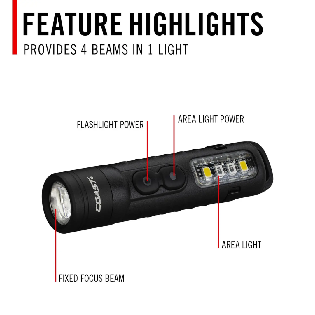 Coast KL30R 500 Lumen Rechargeable Inspection Light
