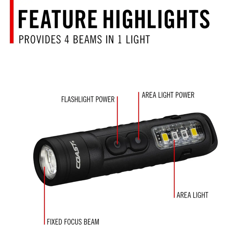 Coast KL30R 500 Lumen Rechargeable Inspection Light