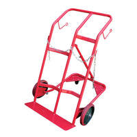 Dual Cylinder Cart with Mold-on Rubber Wheels 