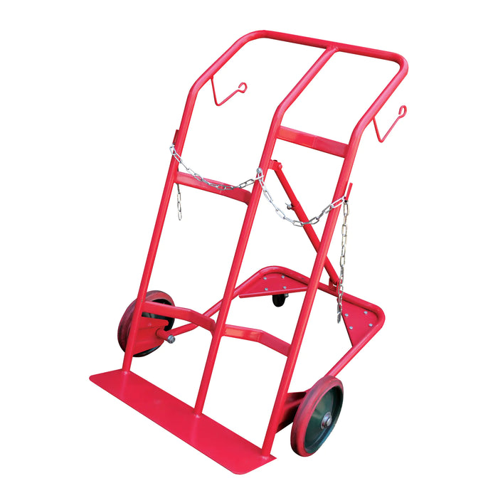 Dual Cylinder Cart with Mold-on Rubber Wheels 
