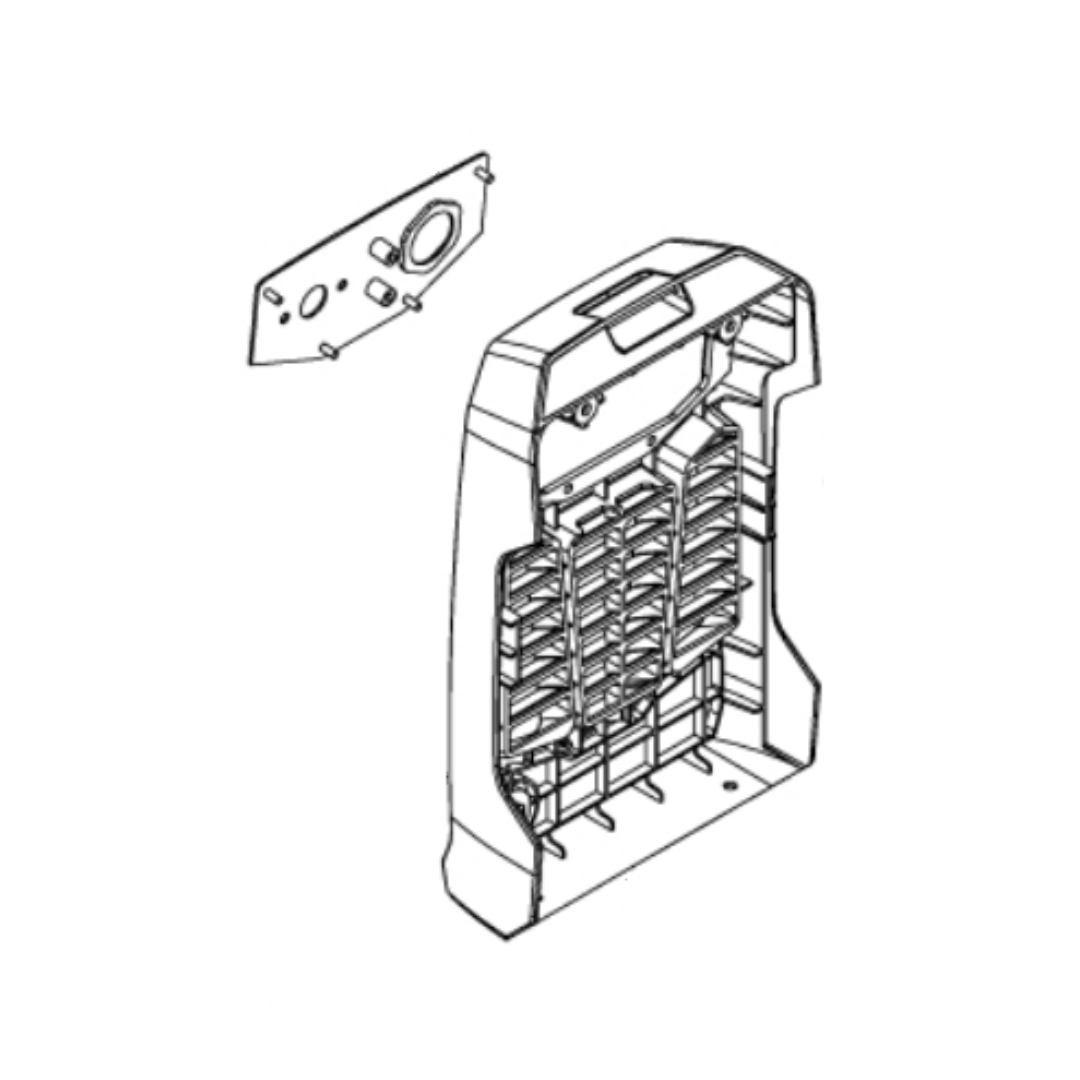 ESAB Miniarc Rogue 180i/200i Back Plastic Panel Kit - 0464672882