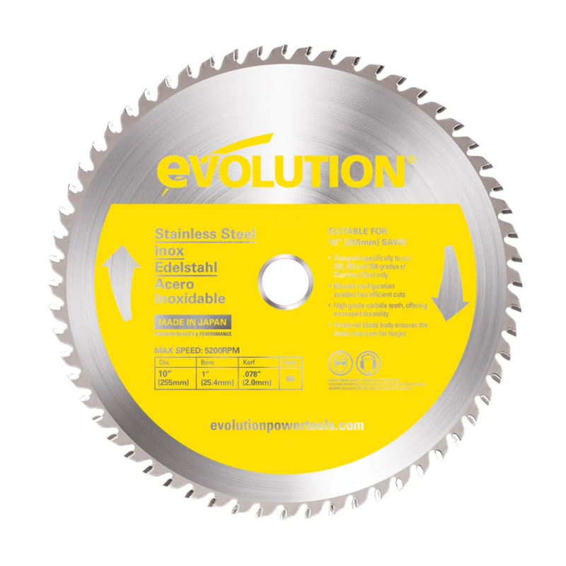 Evolution 10" Metal Cutting TCT Blades